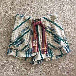 Urban outfitters front tie high waisted shorts